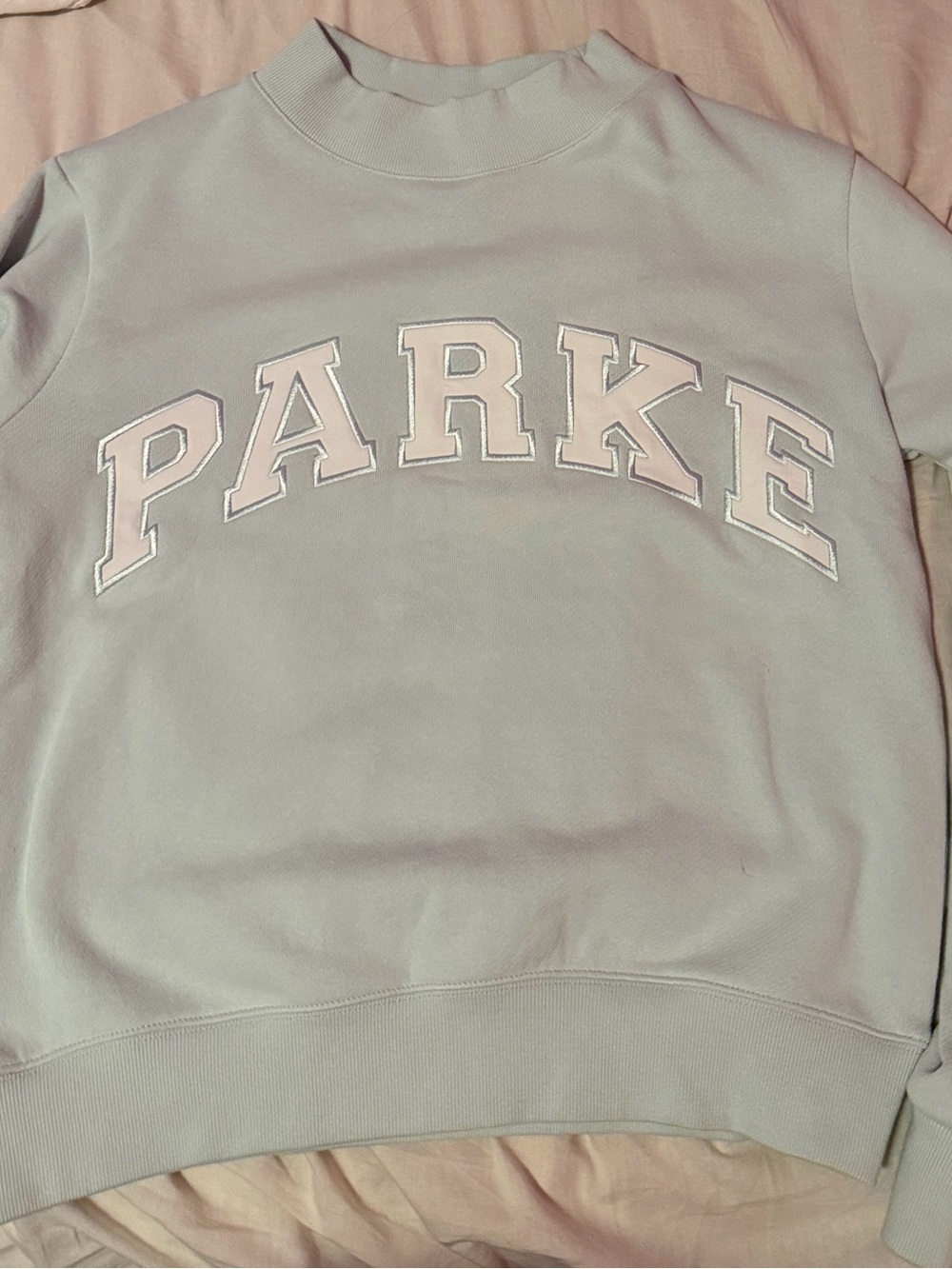 Parke Women's Pale Blue Mockneck Sweater